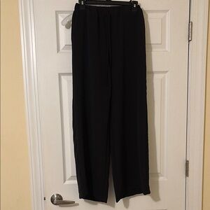 Chic Black Wide Leg Women's Pants